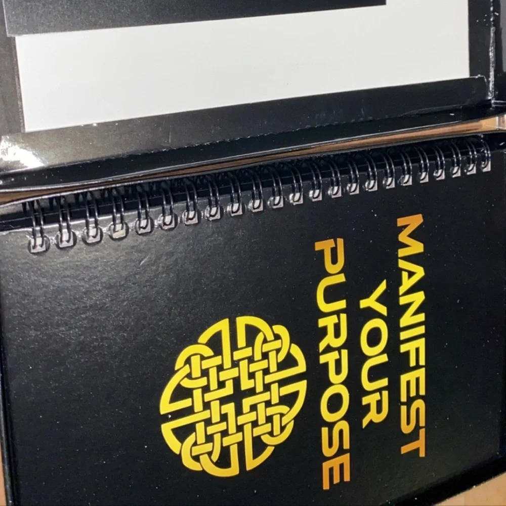 Manifest Your Purpose Inspirational Writing Journal Hardcover Blank Ruled Pages